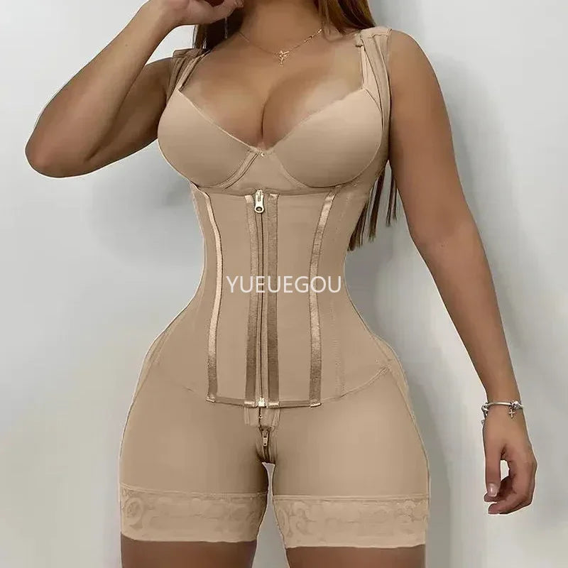 Colombian Fajas Postpartum High Compression Shaper Full Body Tummy Control & Butt Lift Girdle Breathable Slimming Underbust