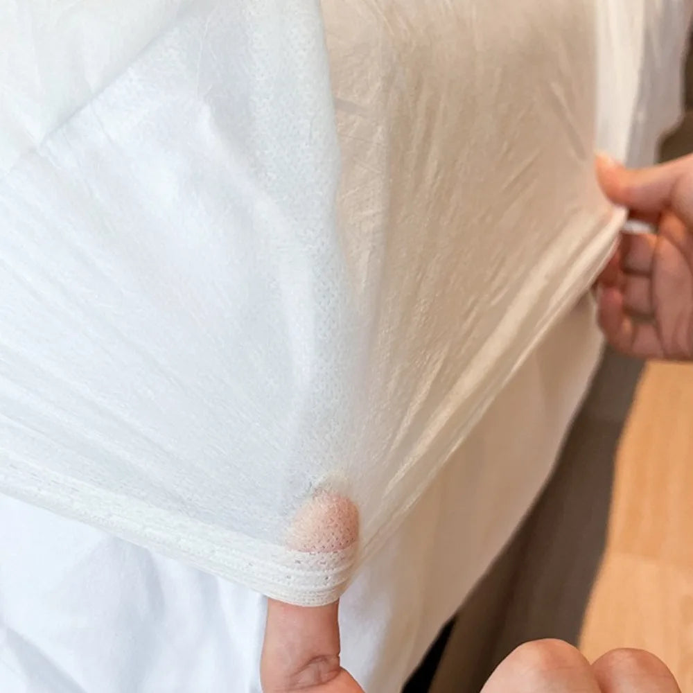 Non-woven Disposable Fitted Sheet with Elastic Bands Single Bed Disposable Bed Sheet Non Slip Disposable Sheet Bed Cover Hotel