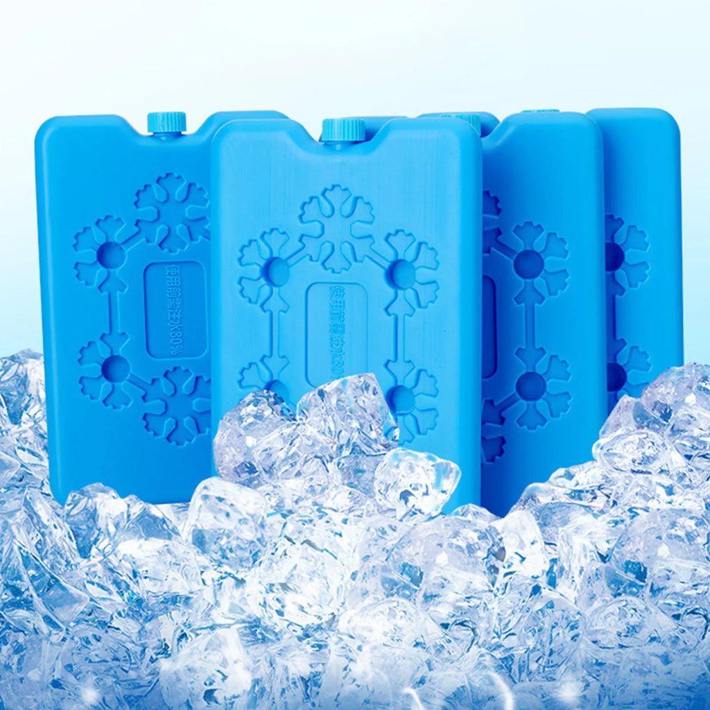 Ice Packs for Travel Ice Blocks for Picnic Travel Lunch Reusable Cool Cooler Pack Bag Fresh Food Storage Water Injection Box