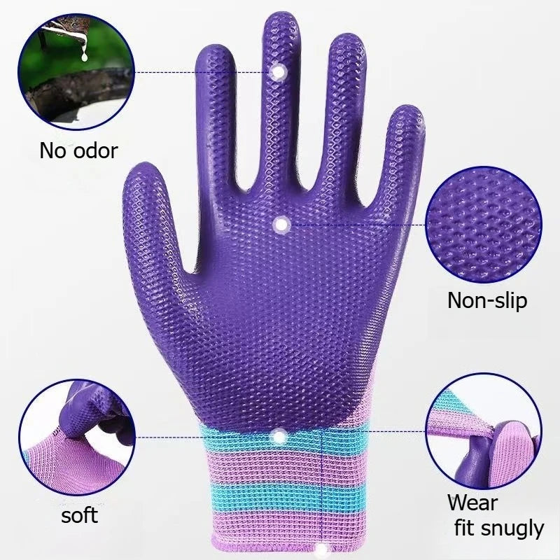Comfortable To Wear Soft Textures Resilient Good Anti Slip Performance Nitrile Wear-resistant Series Gloves Safety Protection