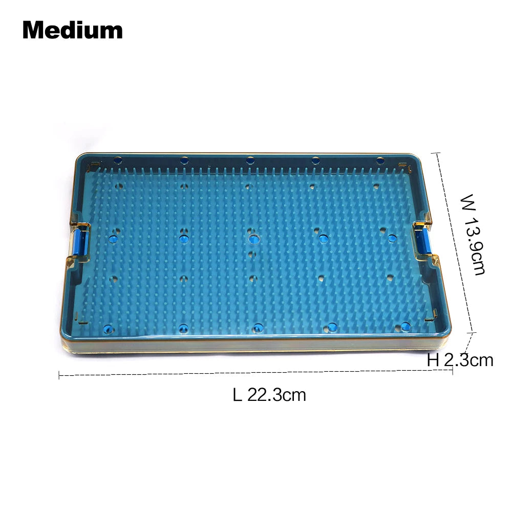 Sterilization Tray Case Box Silicone Sterilization Tray Ophthalmic Dental Surgical Instruments Disinfection Box Autoclave