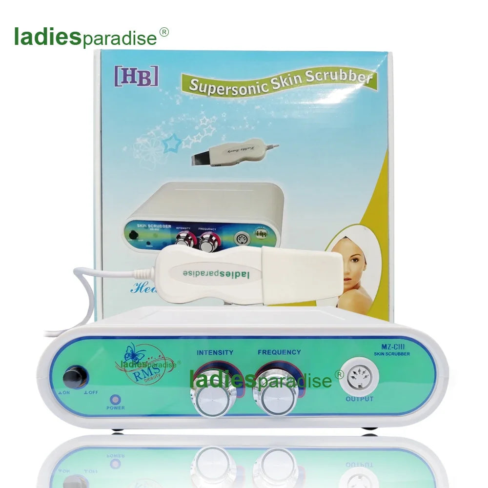 Ultrasonic Skin Scrubber Vibration Face Spatula Blackhead Remover Facial Scrubber Shovel Clean Cavitation Peeling Facial Lifting