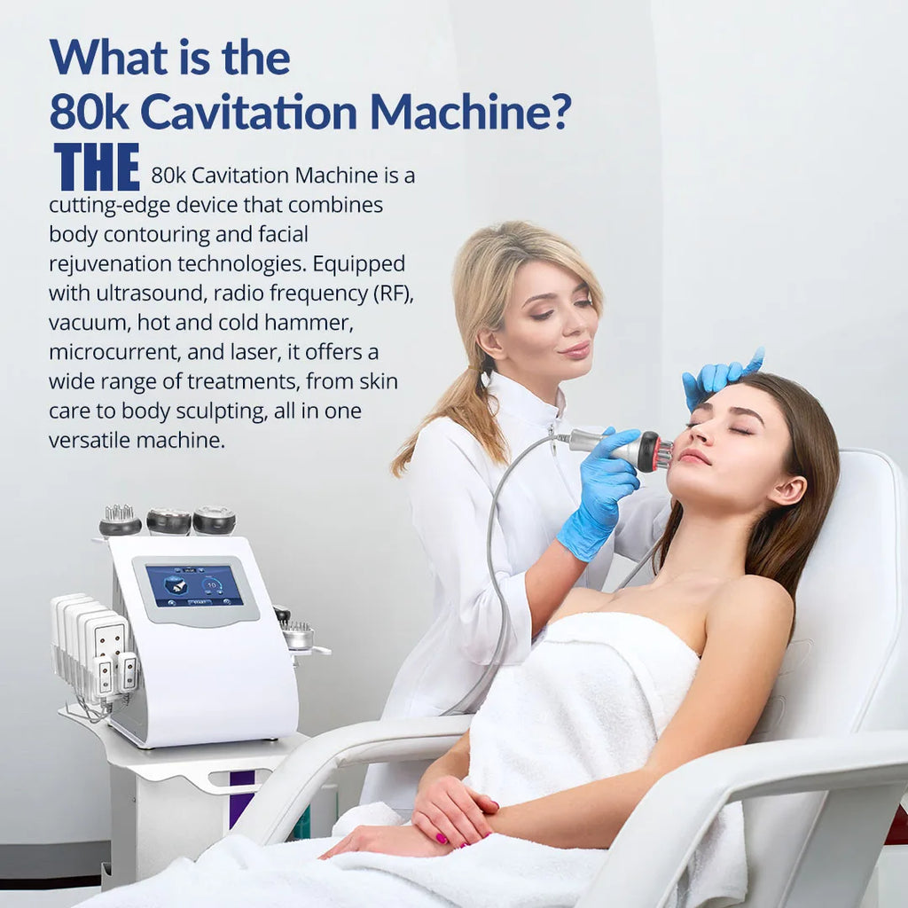 mychway 6 In 1 80k Cavitation Machine With Vacuum Radiofrequency For Body Contouring