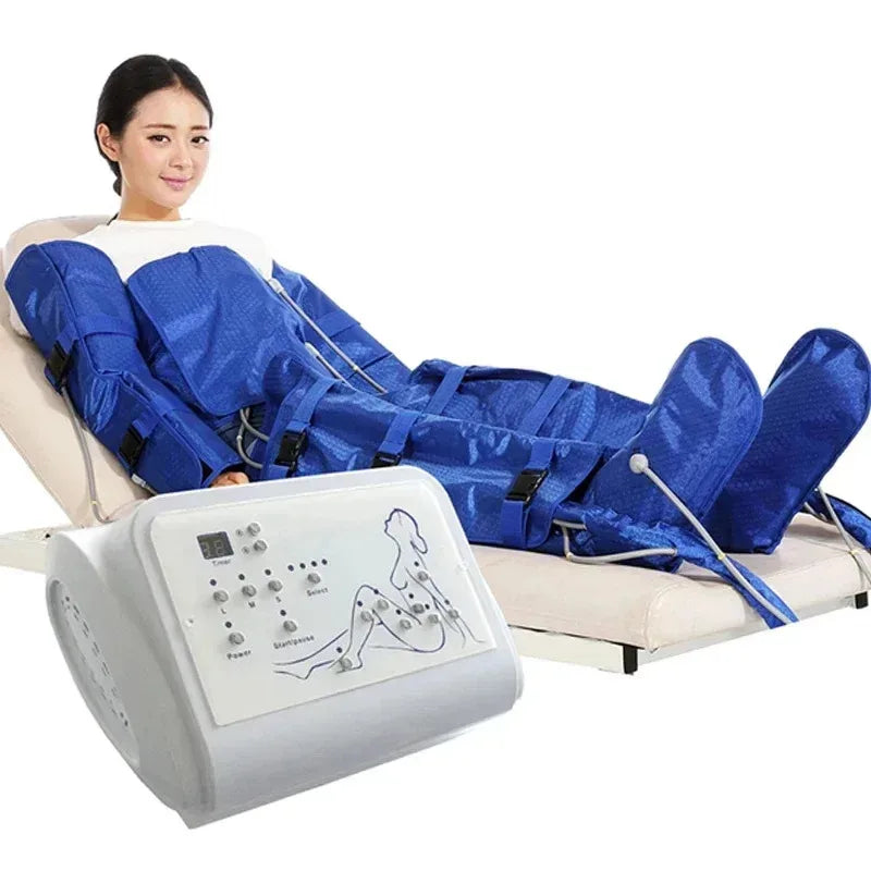 Air Wave Pressure Lymphatic Drainage Vacuum Therapy Pressotherapy Machine Relax Muscles Leg Waist Body Massage Air Compression