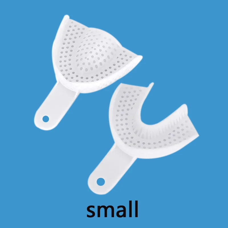 Dental Impression Plastic Trays Disposable Transparent Teeth Holder Dental Plastic Impression Tray Dentistry Lab Tools Material