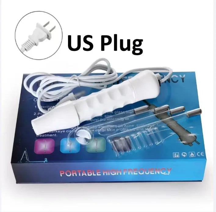 High Frequency Skin Therapy Wand Machine Portable Handheld for Acne Massage Skin Rejuvenation Tightening Wrinkle Reducing Tool