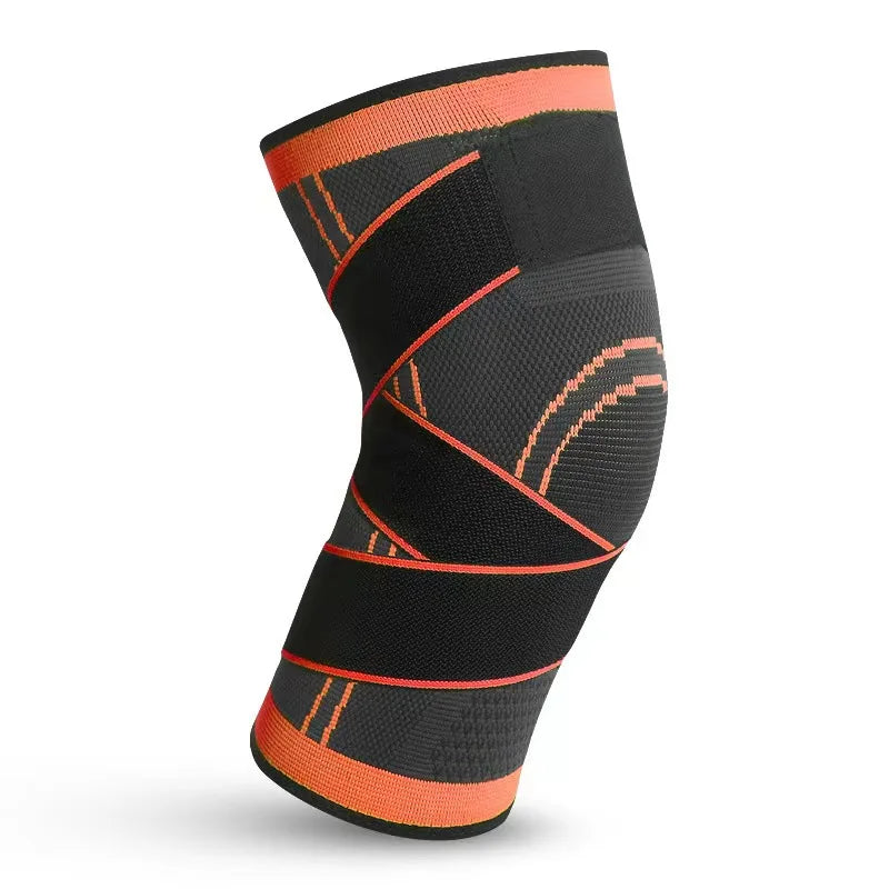 Compression strap wrapped knee pads for basketball, running, fitness, cycling, knitted sports, compression and breathability