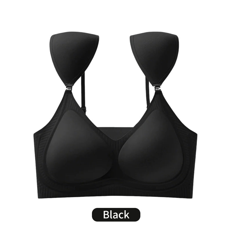 LERVANLA Post-Surgery Bra for Breast Cancer Recovery Seamless Adjustable Comfort Bra with Removable Pads for All-Day Comfort
