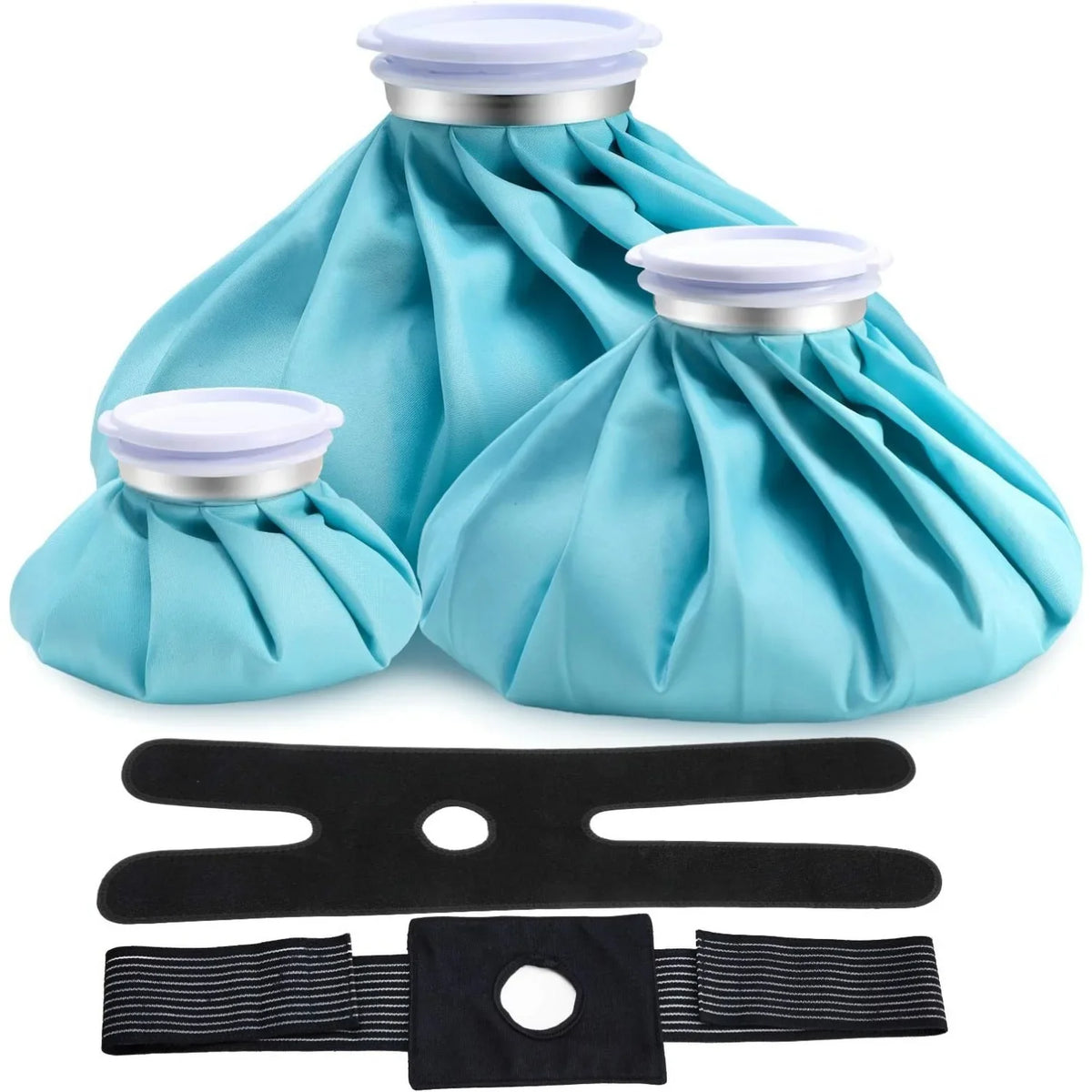 Ice Bag[6", 9" &11" ] Hot and Cold Reusable Ice Bag, Elastic Breathable Support Wrap，(for Hot Therapy is 50-60℃)