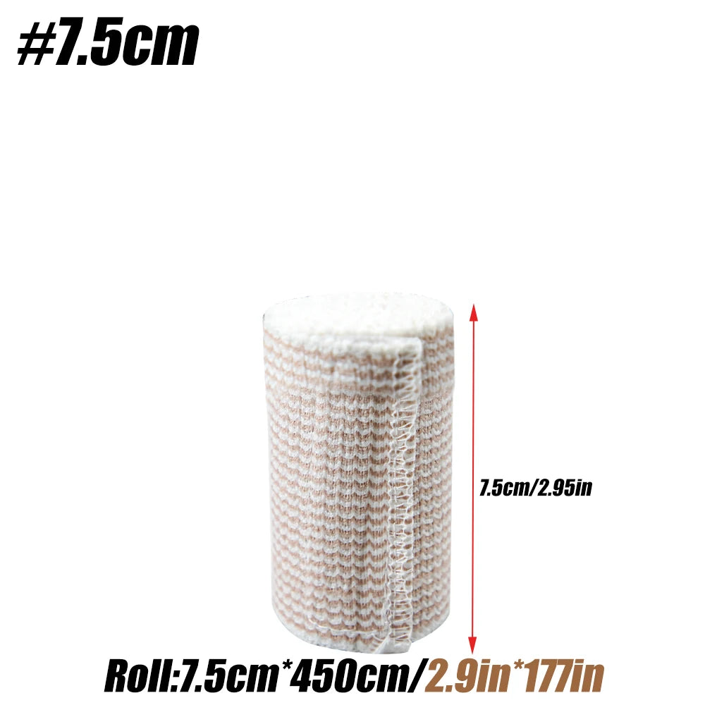 1 Roll Elastic Bandage Wrap Compression Bandage with Self-Closure,Ideal for ,Calf,Sports,Sprains,Wrist,Ankle and Foot