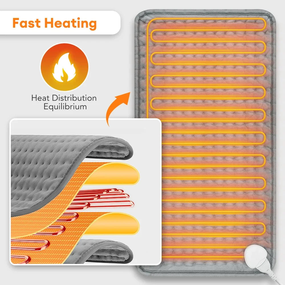 Electric Heating Pad Pet Heat Mat with 9 Levels Constant Temp 4 Mode Timer Body Warming Thermal Mat for Abdomen Hand Thermal Mat