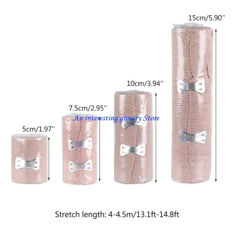 652D Elastic Compression Bandage Wrap with Hooks for Arm, Leg Sprains, Ankle, Wrist