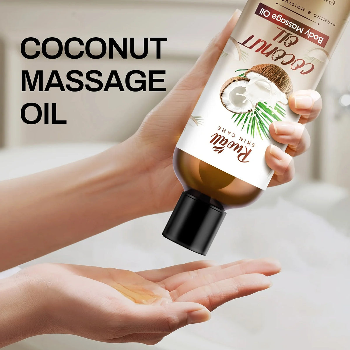 Coconut Oil Body Massage Essential oil, Rich in coconut oil extract essence, Can be used for body massage,long-lasting fragrance