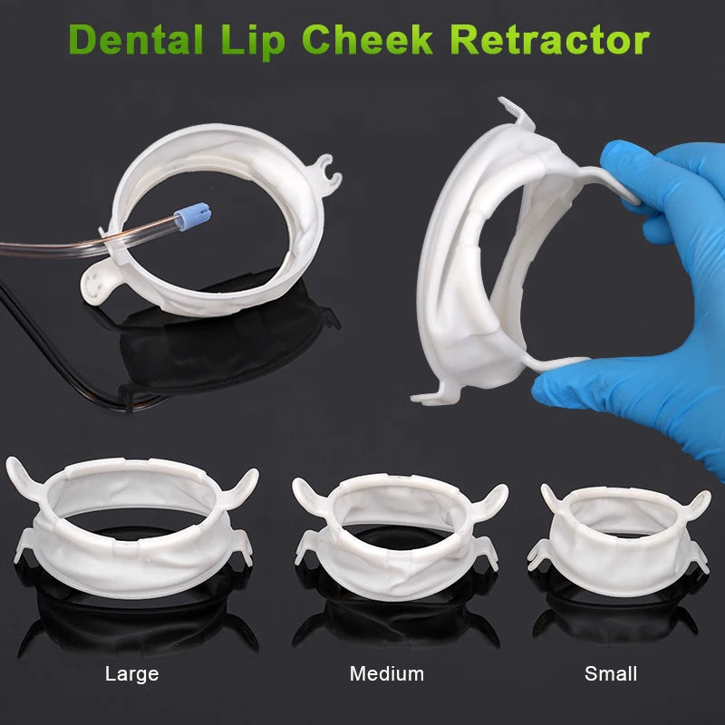 Dental Lip Cheek Retractor Mouth Opener Dam Soft Rubber O Shape S/M/L Cheek Expander Disposable Orthodontic Dentistry Tool