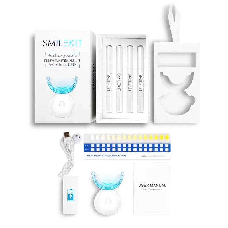 Wholesale Approved Private logo Tooth Whitening Kit Dental Led Wireless Teeth Whitening Kits With Led Light and Gel