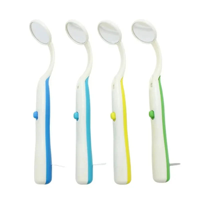 Dental Mirror With Led Light Inspect Instrument Checking Mirror Dentist Oral Super Bright Anti-fog Mouth Mirror Tooth Fashion