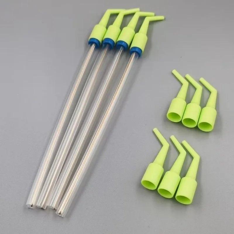 Dentistry Disposable Suction Tip Conversion Head Bend Pipe High Temperature Resistance Disinfect Oral Cavity Surgery Straw Tools