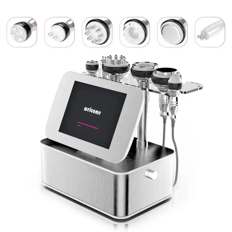 Portable 40K Cavitation RF Vacuum Fat Burning Machine Home Use for Body Slimming Weight Loss Cellulite Removal Lymph Drainage