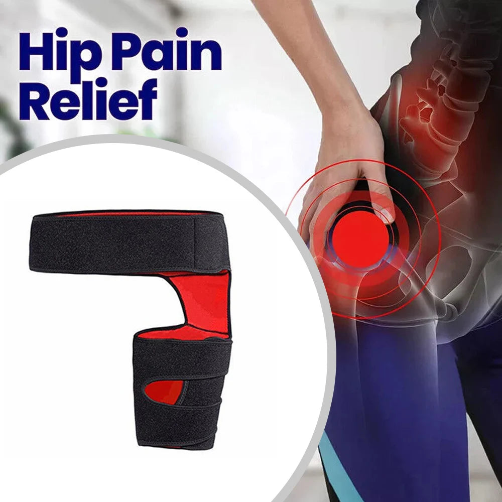 Hip Brace Thigh Compression Sleeve, Hamstring & Groin Compression Support Wrap for Hip Pain Relief Sciatica Muscle Strains