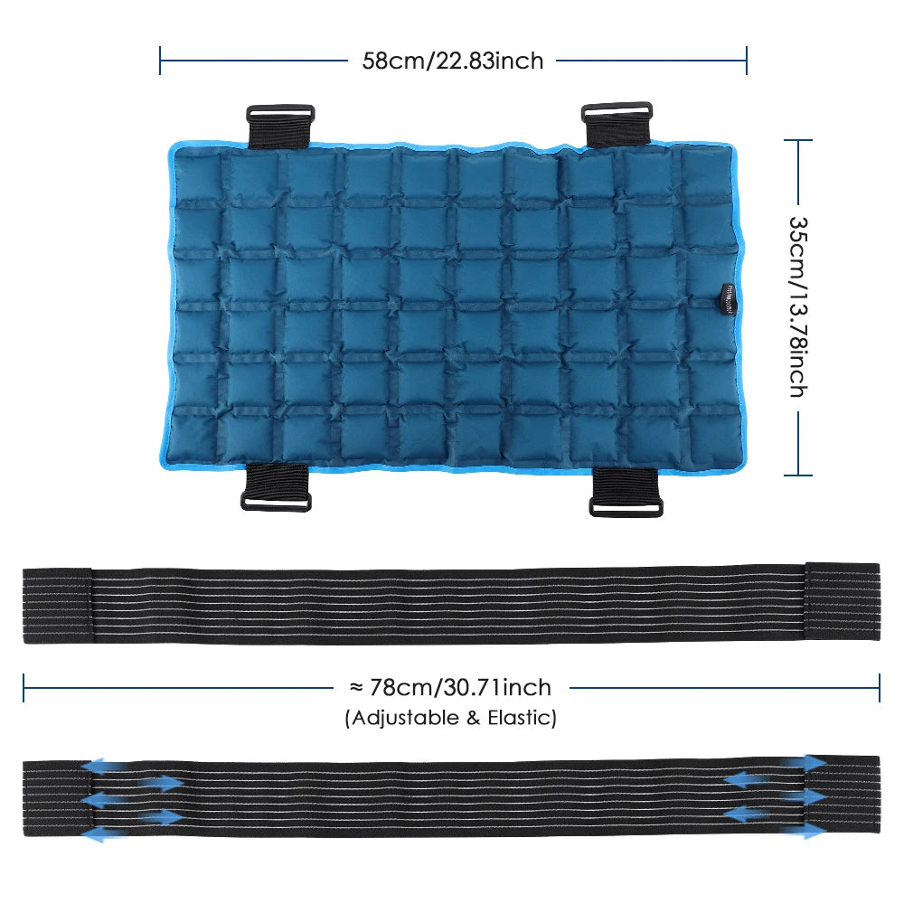 13”x 22” Extra Large Ice Pack for Injuries Reusable,Back Pain Relief,Knee Wrap,After Surgery, Hot/Ice Pack for Knee,Shoulder