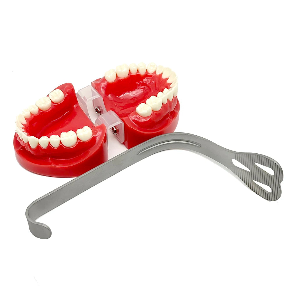 Dental Stainless Steel Lingual Isolation Retractor Mouth Retractor Dental Retractors Mouth Gag Oral Mouth Opener Wider Retractor
