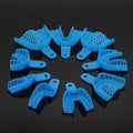 9Pcs/Set Disposable Plastic Dental Impression Trays Denspay Dental Dental Impression Plastic Tray Dentist Laboratory Tool