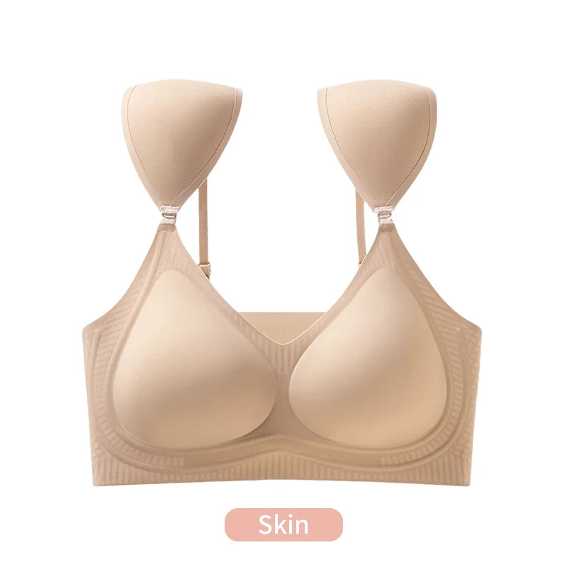 LERVANLA Post-Surgery Bra for Breast Cancer Recovery Seamless Adjustable Comfort Bra with Removable Pads for All-Day Comfort