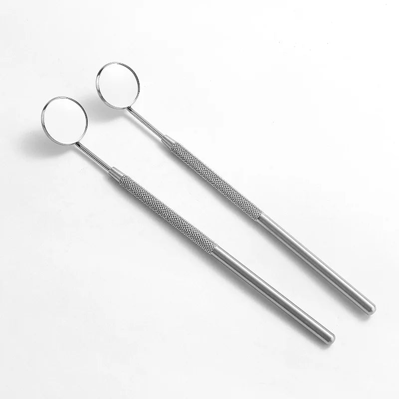 Dental Mirror Mouth Mirror with Handle Dentist Oral Care Mouth Mirrors  Tools Teeth Whitening Dentistry Instrument