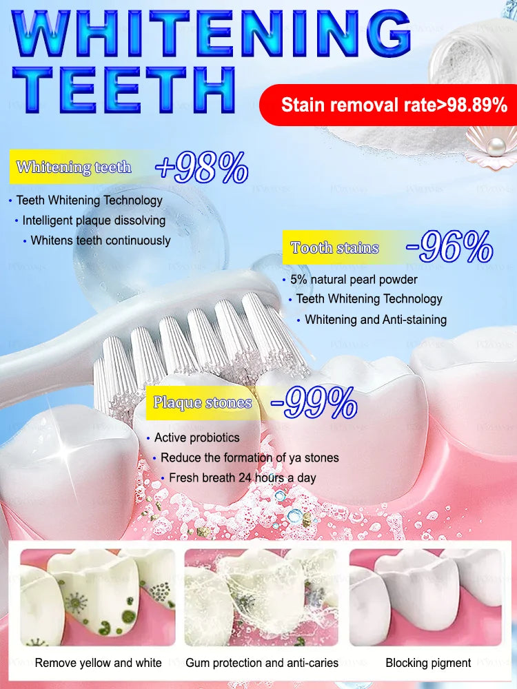 2025 new black technology for whitening teeth effectively cleans oral problems