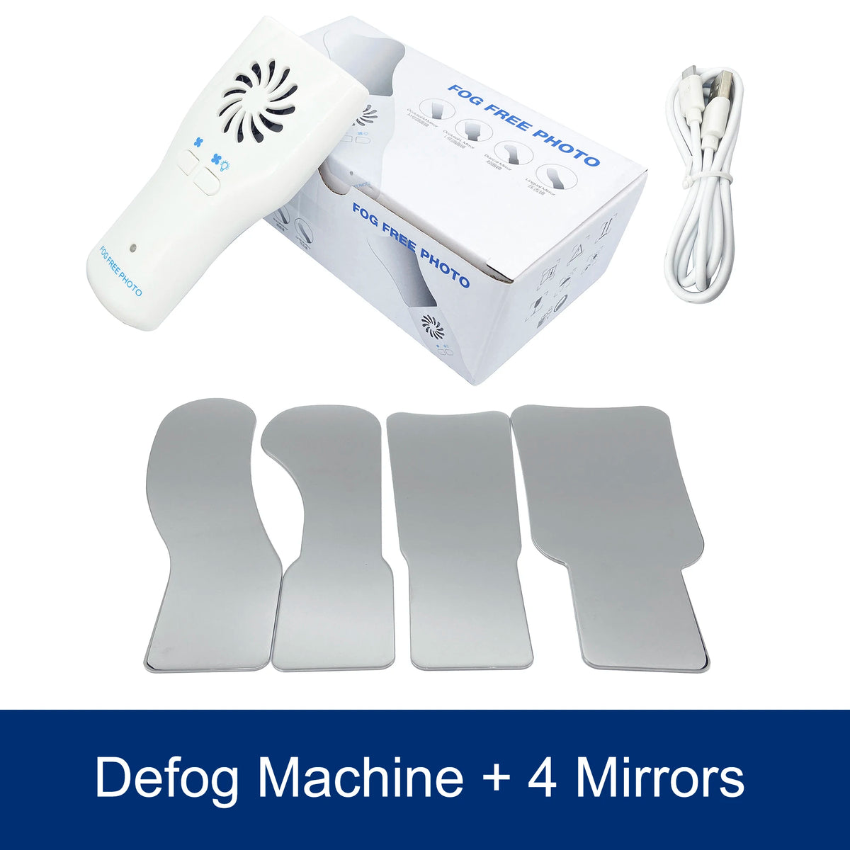 Dental Automatic Anti-fog Mirror for Oral Photography Reflector Defog Mirror Orthodontic Buccal Occlusal Lingual Dental Supplies