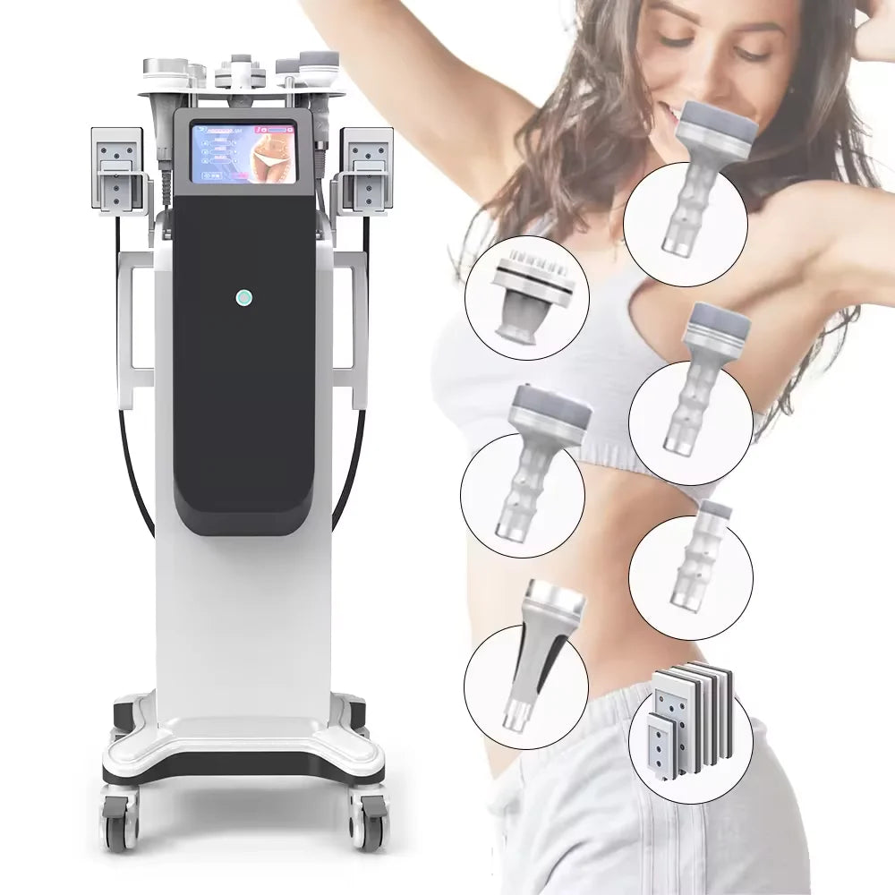 Professional Ultrasonic 10 in 1 40khz 80Khz Body Cavitation Machine with Rf Vacuum System Gslimmin Weight Loss