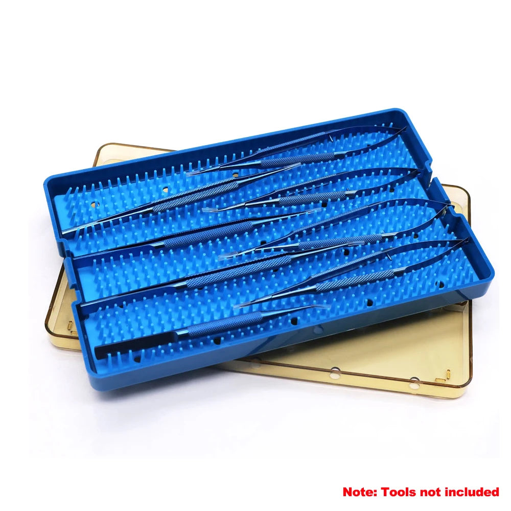 Sterilization Tray Case Box Silicone Sterilization Tray Ophthalmic Dental Surgical Instruments Disinfection Box Autoclave