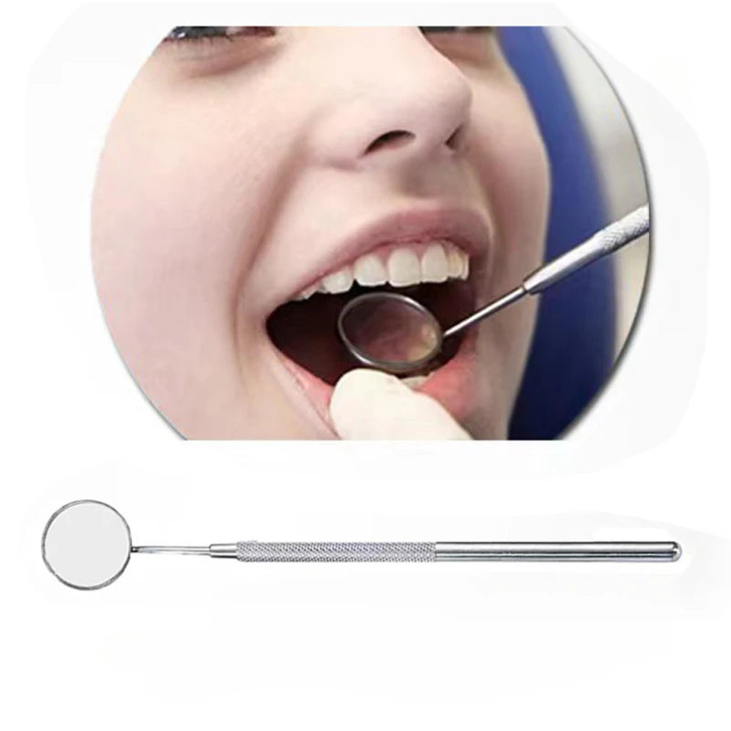 Dental Mirror Mouth Mirror with Handle Dentist Oral Care Mouth Mirrors  Tools Teeth Whitening Dentistry Instrument