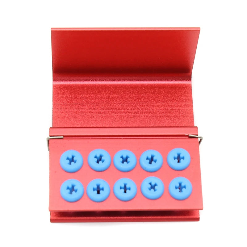Dental Burs Drill Disinfection Block FG Bur RA Bur Sterilization Holder Autoclavable Aluminium 10 Holes Dentistry Material