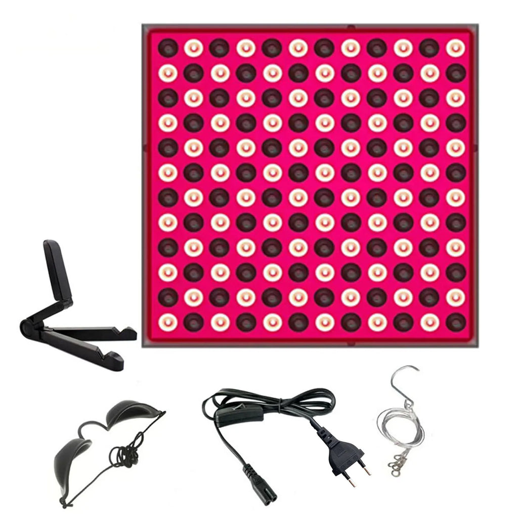 LED red panel light facial anti-aging skin care beauty 144 LED light body physiotherapy tools yoga relaxation lamp