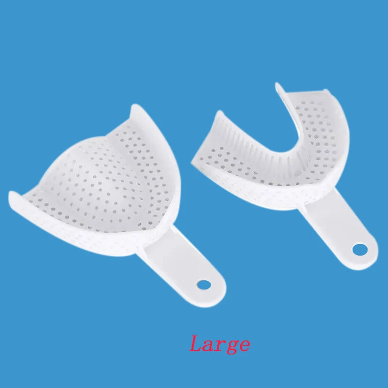 Dental Impression Plastic Trays Disposable Transparent Teeth Holder Dental Plastic Impression Tray Dentistry Lab Tools Material