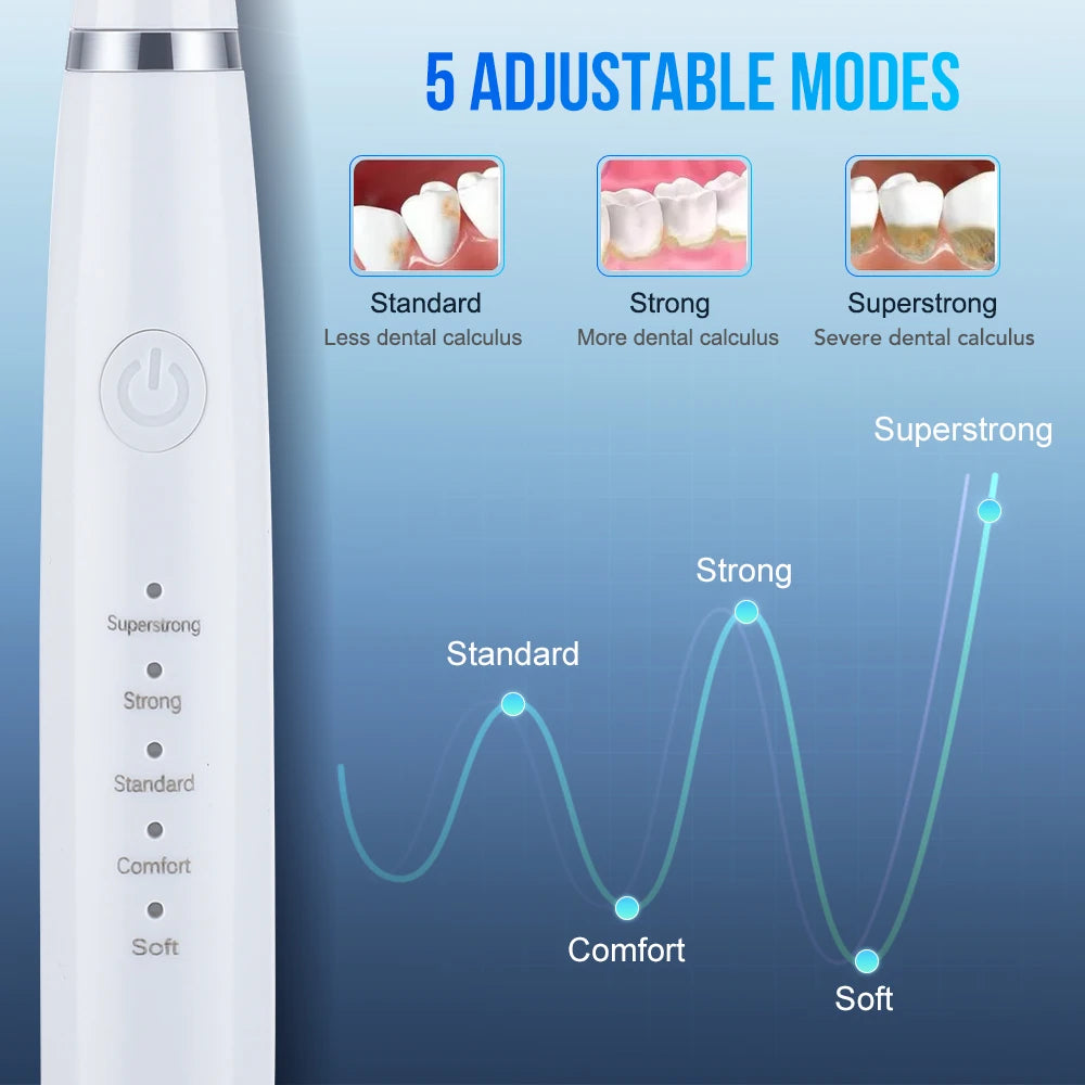 Electric Toothbrush Sonic Dental Teeth Whitening Kit Tooth Whitener Tea Coffee Stains Remover Tools Cleaner Stain Oral Care