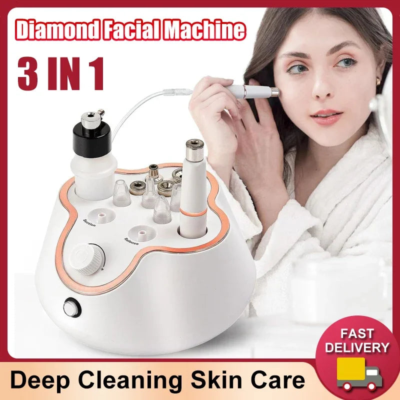 Professional Diamond Microdermabrasion Machine Home Use Facial Peeling Beauty Machine Exfoliation Face Deep Cleaning Skin Care