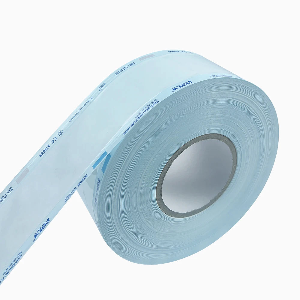 200M Dental Sterilization roll Bags to sterilize instrumental Disposable Autoclave Packing Bag For Sealing Machine Oral Product