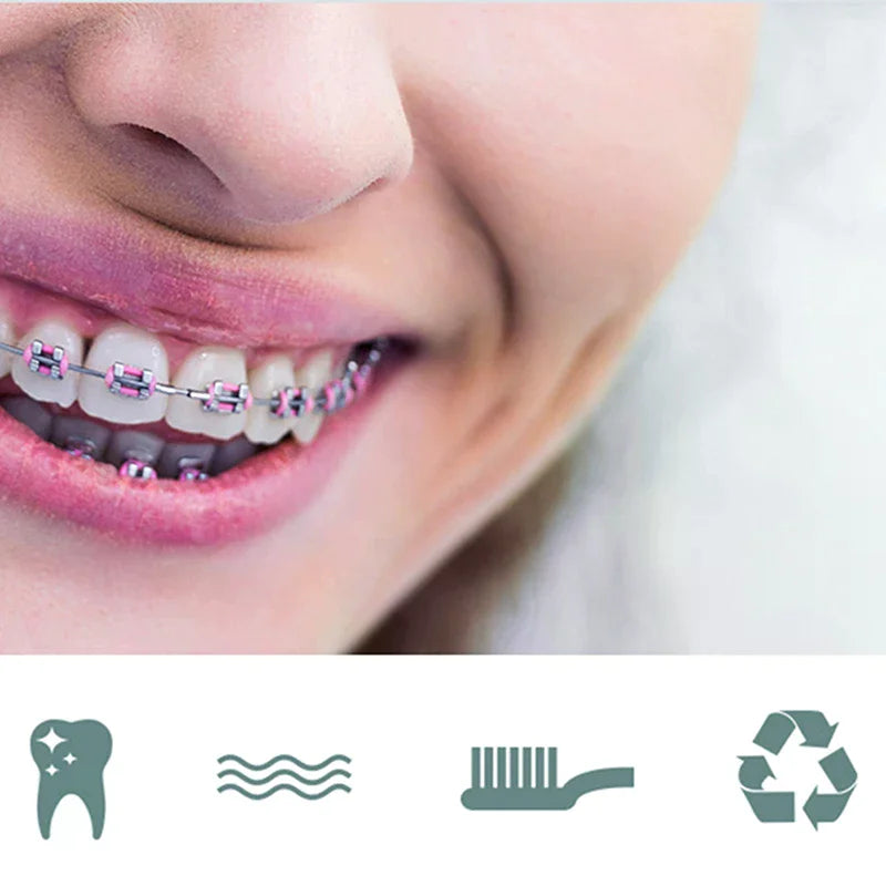 8pcs/set Oral Cleaning Care Dental Teeth Orthodontic Kits Whitening Tool Portable Outdoor Suit Interdental BrushOral Care