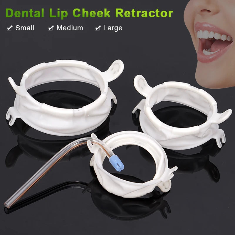 Dental Lip Cheek Retractor Mouth Opener Dam Soft Rubber O Shape S/M/L Cheek Expander Disposable Orthodontic Dentistry Tool