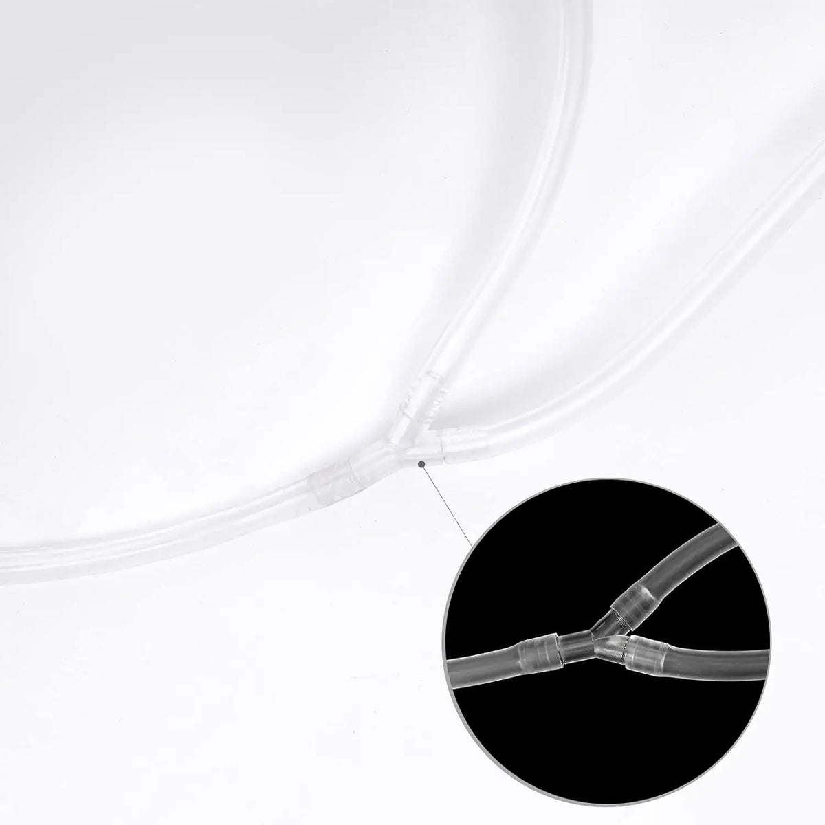 Vacuum Therapy Machine Accessories, Y-Type Hose Tubing, Clear Silicone Vacuum Tube Vacuum Tube Buttocks Lift Therapy Tool