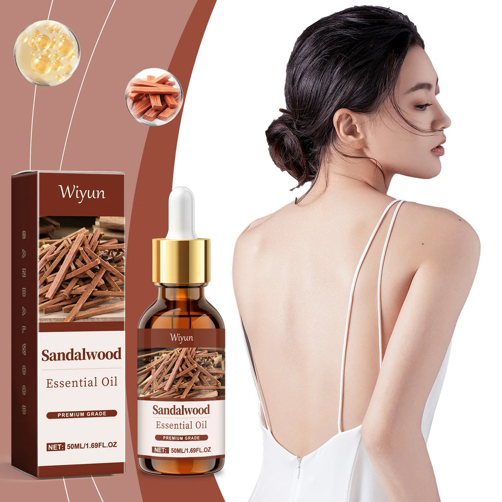 Sandalwood Massage Essential Oil Moisturizing Soothing Nourishing Repair Damaged Hair Smooth Woody Fragrance Body Essential Oil