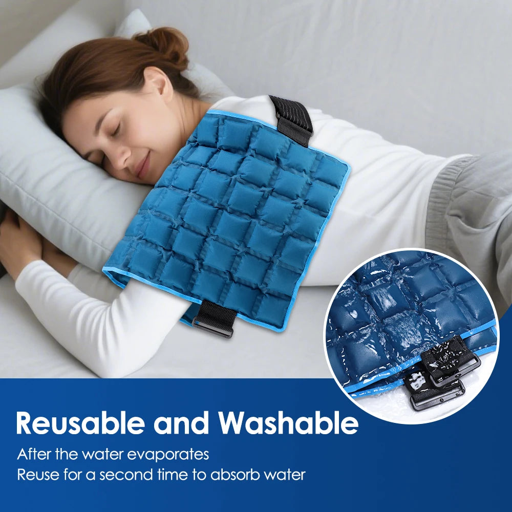13”x 22” Extra Large Ice Pack for Injuries Reusable,Back Pain Relief,Knee Wrap,After Surgery, Hot/Ice Pack for Knee,Shoulder