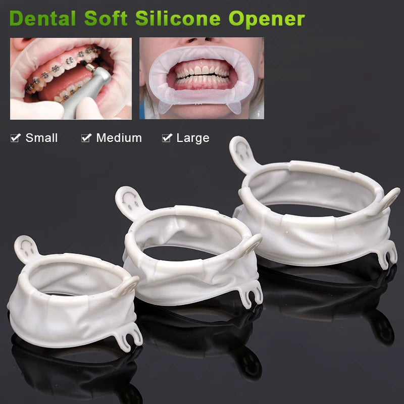 Dental Lip Cheek Retractor Mouth Opener Dam Soft Rubber O Shape S/M/L Cheek Expander Disposable Orthodontic Dentistry Tool