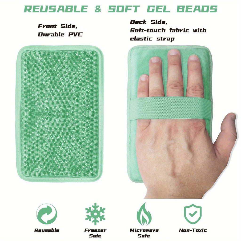 Cold & Hot Therapy Eye Mask Gel Ice Pack Reusable Cooling Eye Face Neck Hand Pads for Sports Injuries Face Massager