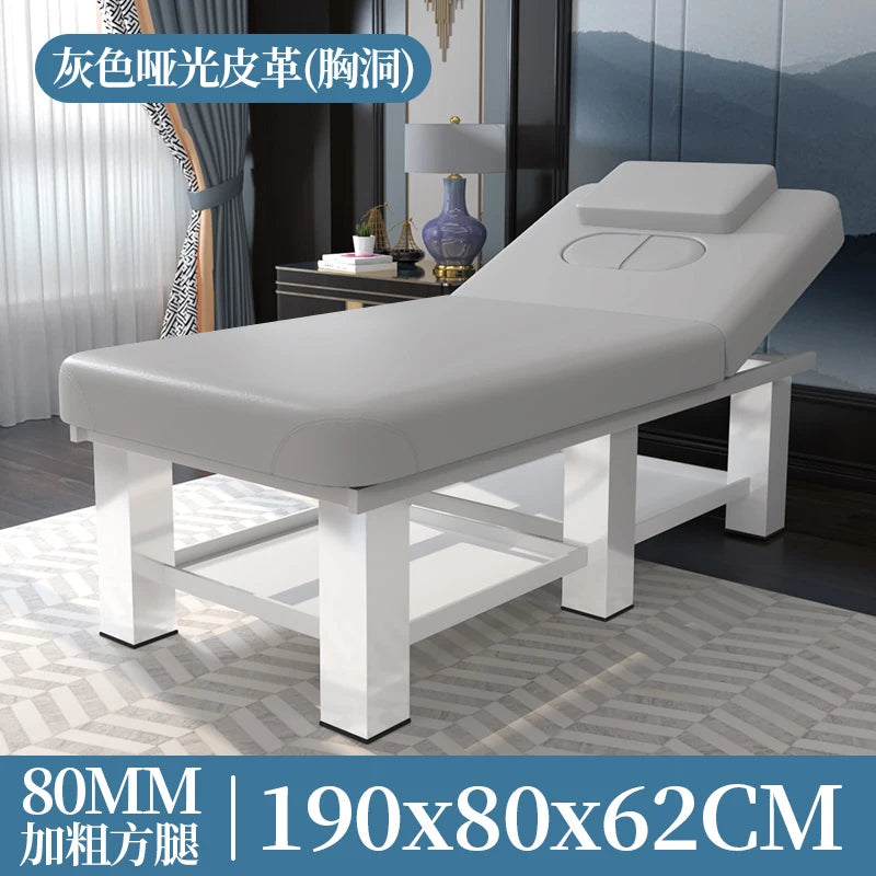Simple Modern Massage Table Adjustable Multifunctional Beauty With Hole Massage Bed Adult Design Mesa Salon Equipment Furniture